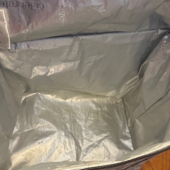 Thirty-One Polka Dot Tote with Paw Print - Brown and White - Picture 10 of 11